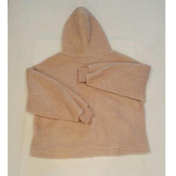 Women's Soft Teddy Bear Sherpa Hoodie Lightweight Sweater Hoodie Medium - Picture 2 of 3